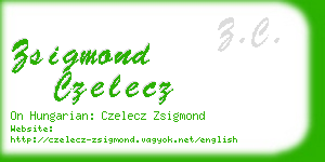 zsigmond czelecz business card